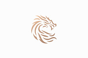 Dragon Head Logo Gold Mythology, a Branding & Logo Template by Signatoro (Thumbnail 2 of 2)