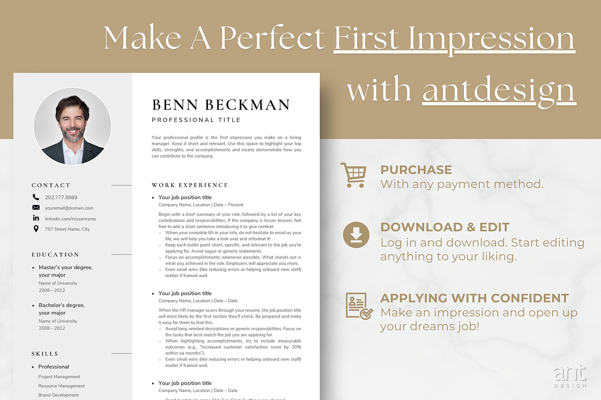 Moderm Resume - Benn Beckman, a Resume Template by AntDesignStudio (Photo 9 of 9)