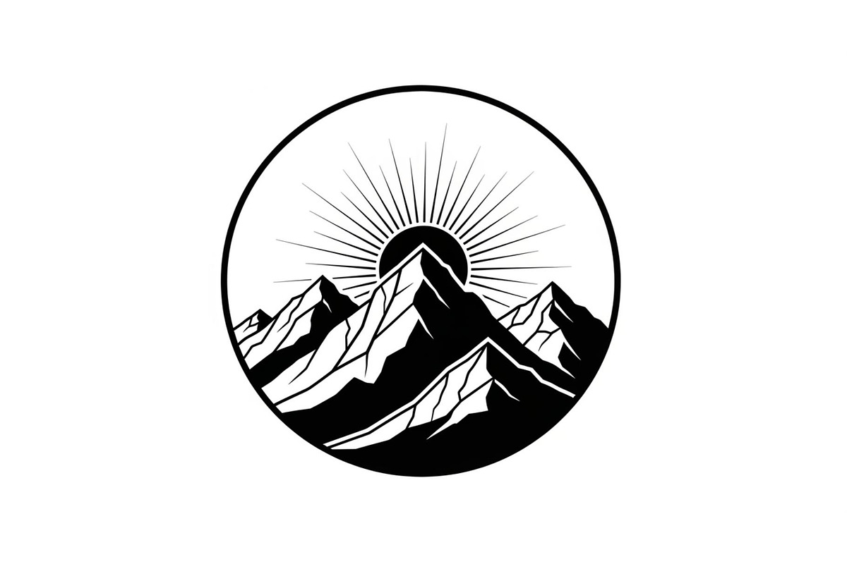 Mountain Sunrise Circle Bundle, an Illustration by Designs_River (Photo 10 of 31)