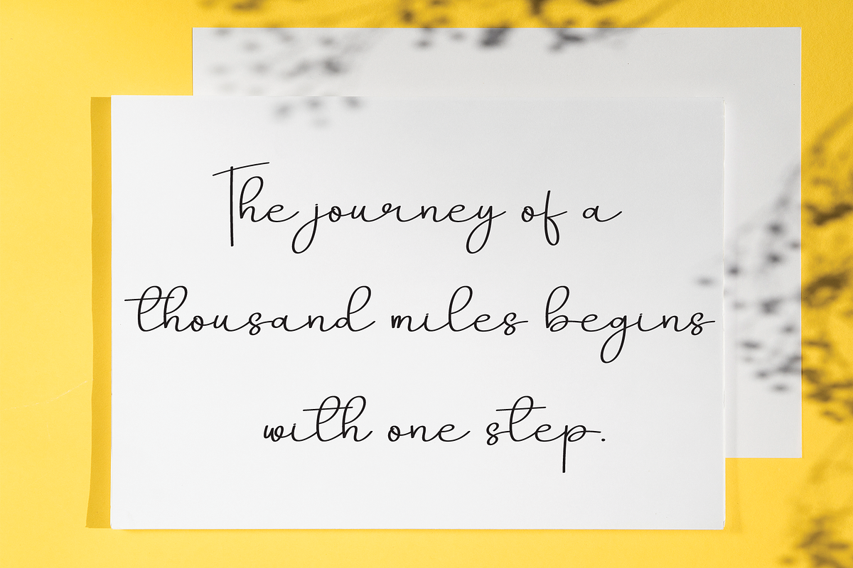 Winterday | Script Font, a Handwritten Font by Scratchones (Photo 3 of 8)