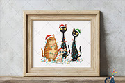Funny Christmas Cats Sublimation Png, an Illustration by Creative Art (Thumbnail 5 of 6)