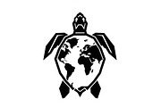 World Map Sea Turtle Bundle, an Illustration by Gaye Art (Thumbnail 8 of 31)