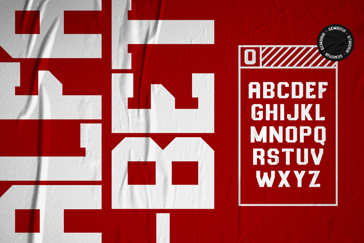 GEMORIA - SPORT FONT, a Slab Serif Font by Samtiv Studio (Photo 2 of 4)