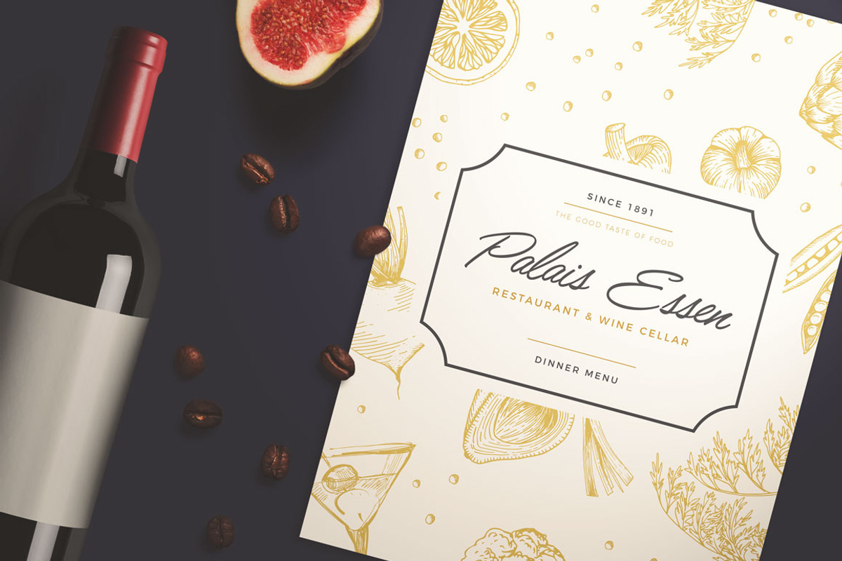 Elegant Restaurant Menu, a Flyer Template by KMZVR.Lab (Photo 3 of 5)
