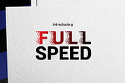 Full Speed, a Font by da_only_aan (Thumbnail 1 of 6)