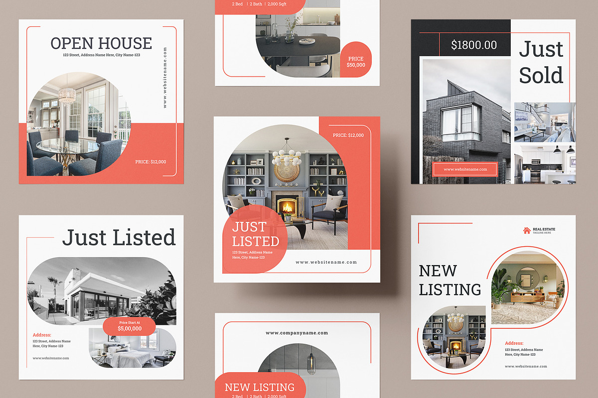 Real Estate Social Media Post, a Social Media Template by Pixelpick (Photo 3 of 3)