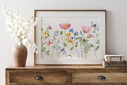 Wild flowers, butterflies, dragonfly, a Decorative Illustration by Larisa Maslova (Thumbnail 6 of 9)