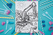 10 Coloring Page, an Education Illustration by Eka Design (Thumbnail 3 of 4)