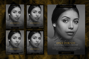 Gold Photographer Voucher Template