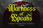 Bathory, a Blackletter Font by Burntilldead (Thumbnail 12 of 12)