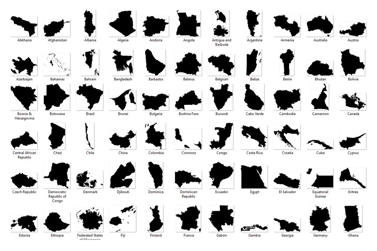 ALL World Countries MAP Stamps, a Brush Add-On by Julia_Raketic (Photo 2 of 4)