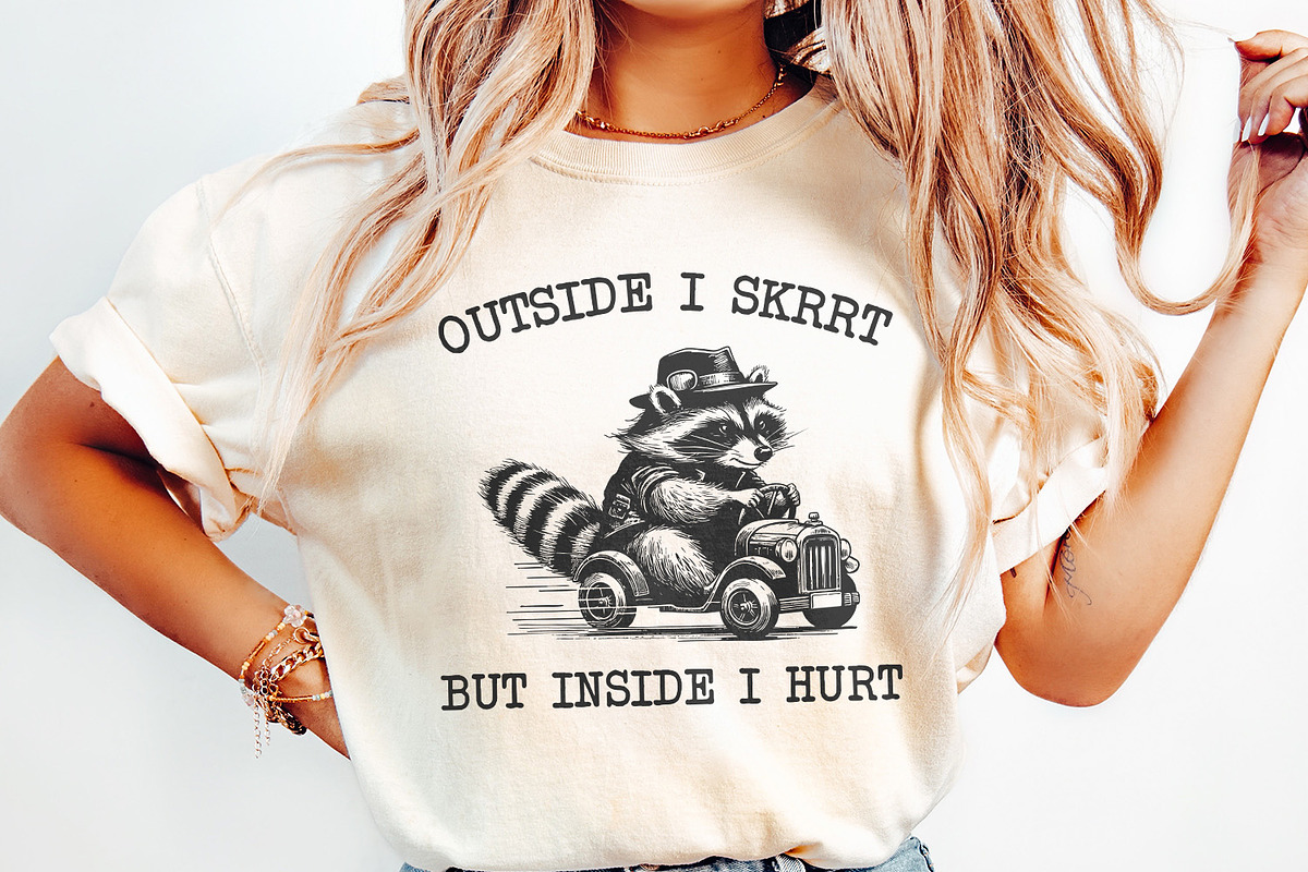 Outside I Skrrt But Inside I Hurt, an Illustration by SharpMarketplace (Photo 2 of 9)