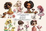 CANDYLAND QUIRKY FRIENDS CLIPART, a Person Illustration by Daring Digies (Thumbnail 1 of 8)