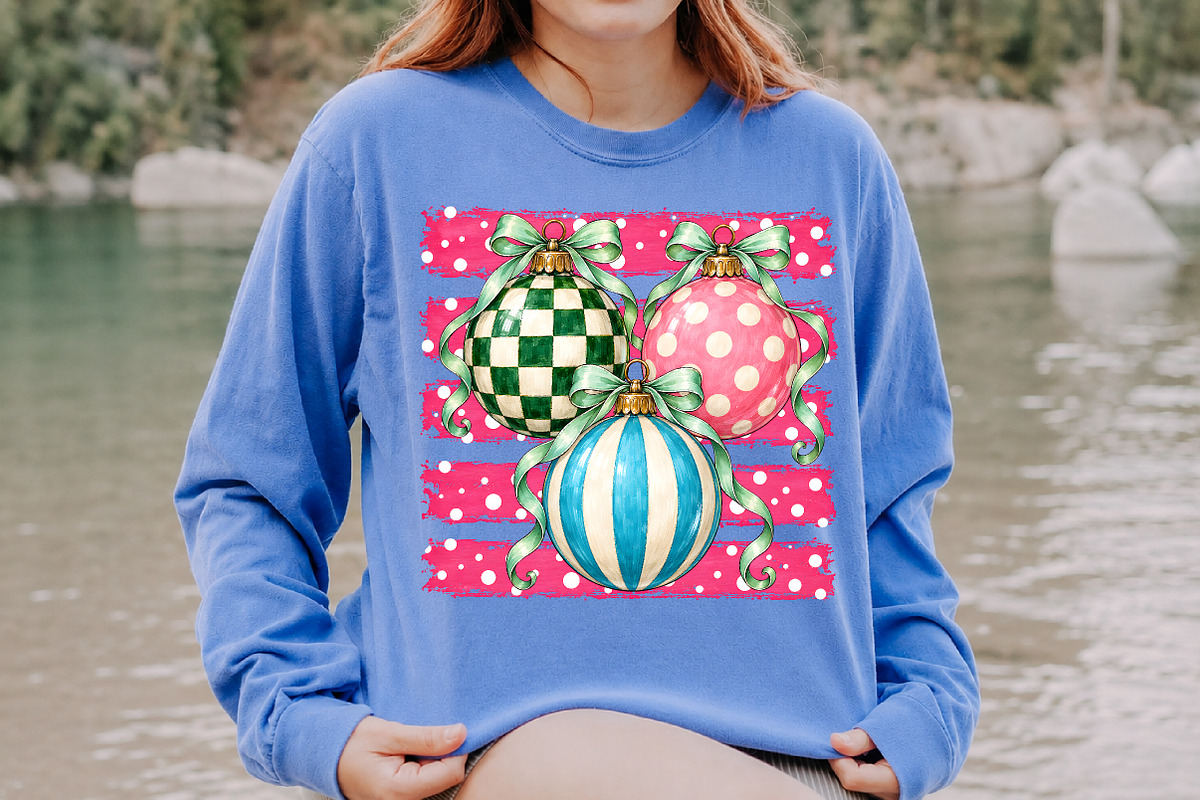 Coquette Christmas Ornaments PNG, a Seasonal Illustration by Rose Art (Photo 4 of 4)