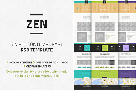 Zen - Multi-Purpose PSD template