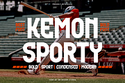 Kemon Sporty - Baseball Font, a Sans Serif Font by QR Design Studio (Thumbnail 1 of 7)