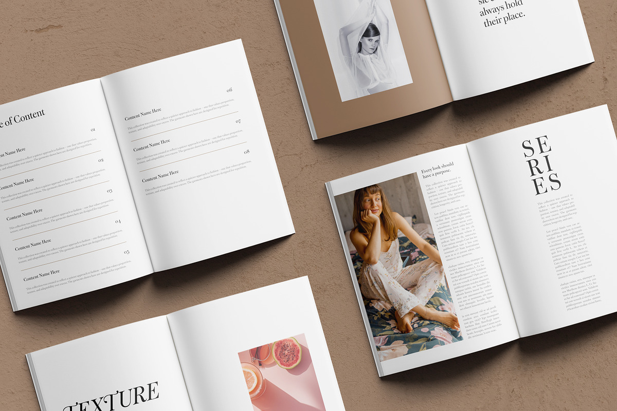 Editorial Lookbook Brochure Template, a Brochure Template by Artisan Vibes (Photo 6 of 9)