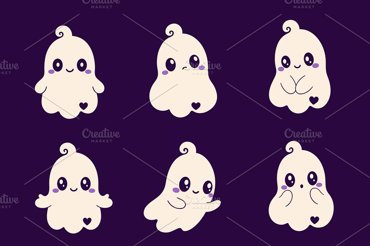 49 Cozy Halloween Ghost Illustration, a Seasonal Illustration by Christine Krahl (Photo 15 of 18)
