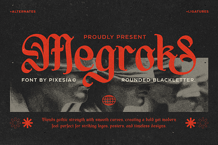 Megroks – Blackletter Font