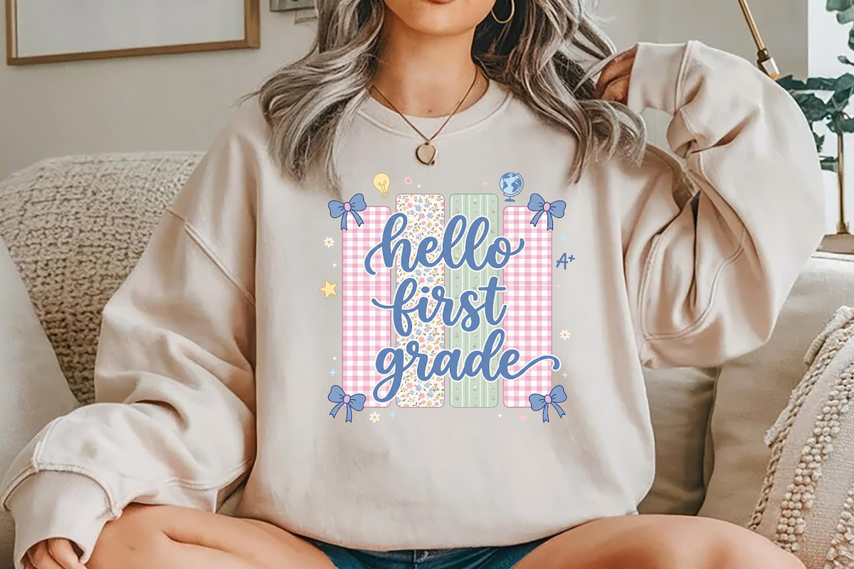 Hello First Grade, Back to School, a Seasonal Illustration by Rose Art (Photo 5 of 7)