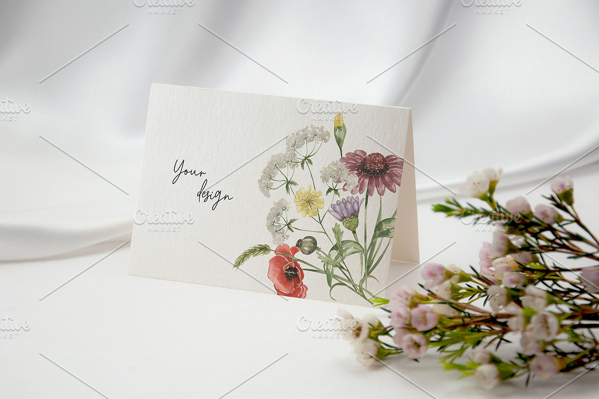 Watercolor Field Flowers Collection, a Decorative Illustration by MayaNavits (Photo 5 of 16)