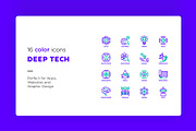 Deep Tech | 32 Icons Set, an Outline Icon by Marina Silence (Thumbnail 4 of 17)