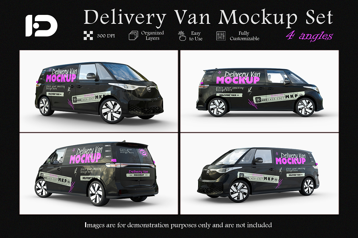 Delivery Van Mockup Set , an Advertising Mockup by ForgeDesign (Photo 1 of 7)