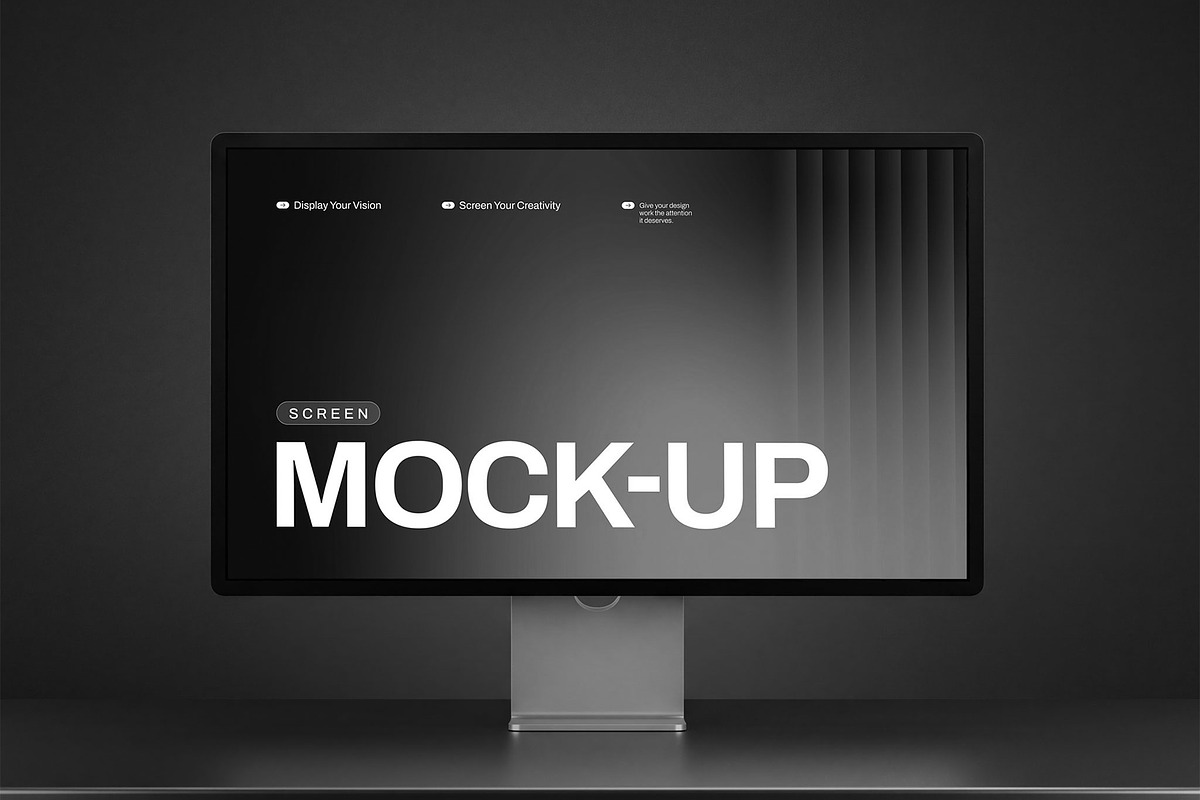 Desktop Monitor Screen Mockup, a Mac Mockup by graphypix (Photo 3 of 4)