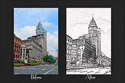 ArchiSketch Photoshop Template, a Layer Style Add-On by 3d_model_tifotizi (Thumbnail 2 of 3)