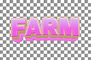 Farm PSD 3D Editable Text Effect, a Layer Style Add-On by TrueVector (Thumbnail 2 of 2)