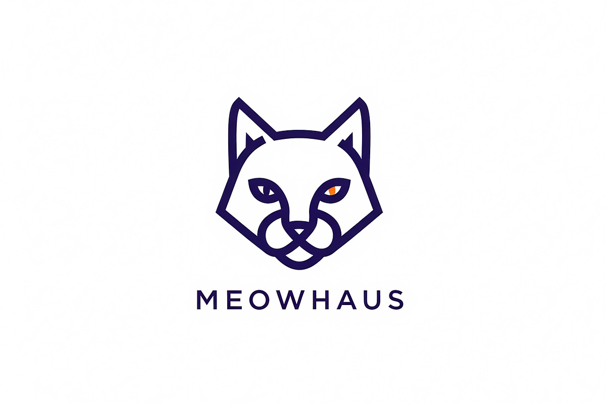 Meowhaus Minimal Cat, a Branding & Logo Template by Logocreative (Photo 1 of 2)