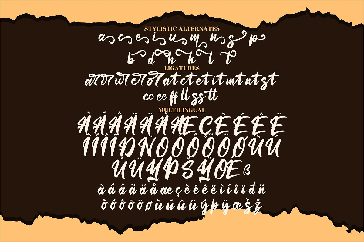 Hercutes Brush Font LS, a Font by GranzCreative (Photo 7 of 16)