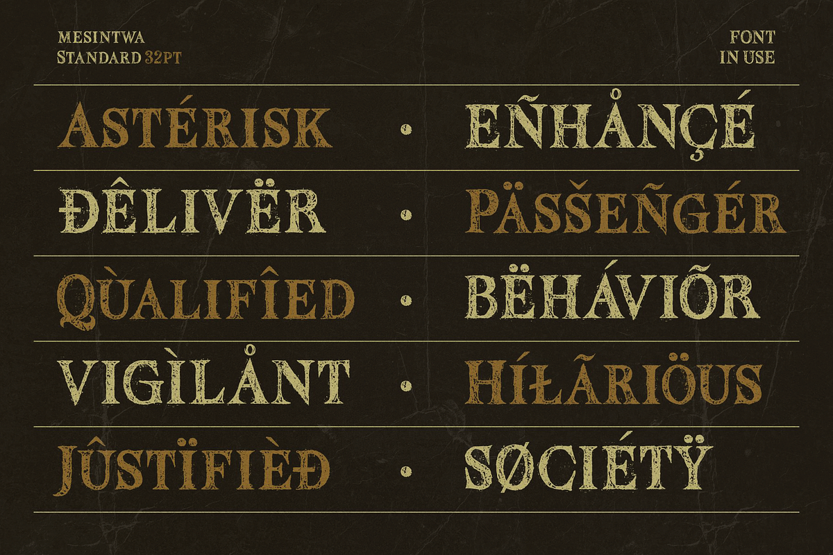 Mesintwa, a Serif Font by ilhamtaro (Photo 4 of 10)