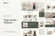 Yoga Studio Website UI Figma, an UI Kit Template by peterdraw (Thumbnail 1 of 7)