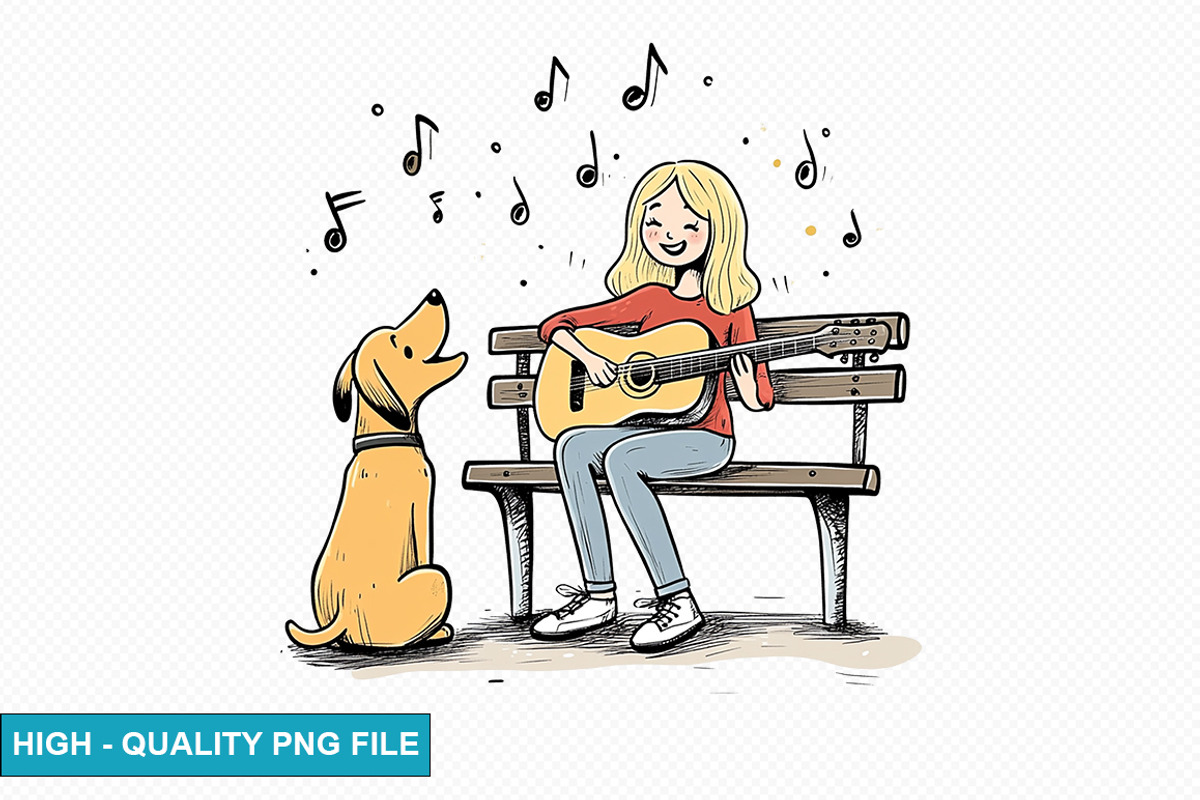 Music Dog Clipart Bundle, an Illustration by crative8112 (Photo 13 of 15)