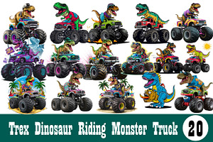 TRex Dinosaur Riding Sublimation, an Illustration by Wow Magic