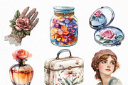 Watercolor Vanity Bloom Clipart, an Illustration by Craft Nest (Thumbnail 4 of 6)