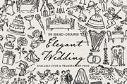 Wedding Clipart Mega Bundle Set, an Object Illustration by The October Creative (Thumbnail 2 of 13)