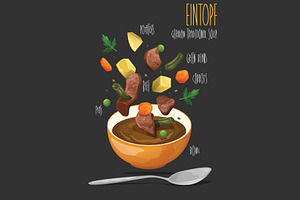 Eintopf. Vector illustration