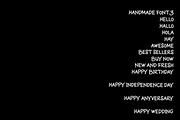Handmadefont3, a Handwritten Font by Megasetcollections (Thumbnail 3 of 8)