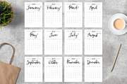 Calendar 2023 A4 Sunday Start, a Templates & Theme by ZoollGraphics (Thumbnail 2 of 2)