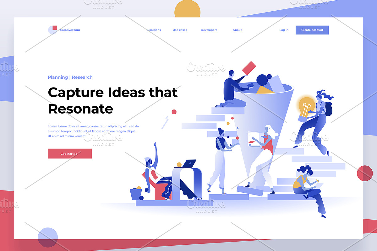 Web Illustration Pack, an iPhone Mockup by Formfrom (Photo 3 of 14)