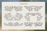 Baroque Floral Ornaments, a Decorative Illustration by heyXeni (Thumbnail 6 of 11)
