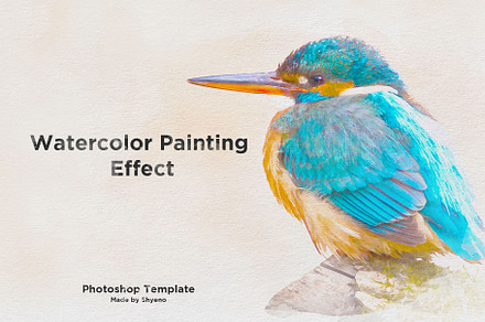 Watercolor Painting Effect, a Layer Style Add-On by Shyeno