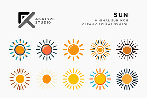 Sun Vector Icon, an Icon by Akatype Studio