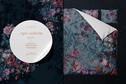 Dark Green Roses Floral Pattern, a Pattern Graphic by paper aesthetic (Thumbnail 4 of 10)