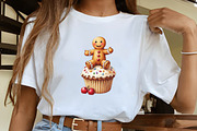 Cute Christmas Gingerbread Man Clipa, an Illustration by CrexoraLab (Thumbnail 3 of 5)