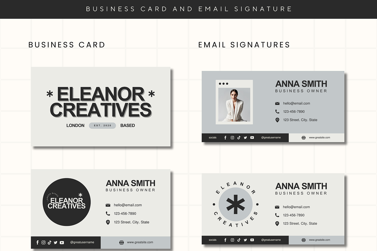 Canva Modern Branding Kit Template, a Branding & Logo Template by Branding Babe Co. (Photo 4 of 9)