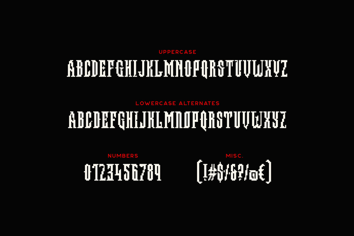 Sacrament - Pixel Font, a Font by Tugcu Design Co. (Photo 2 of 5)
