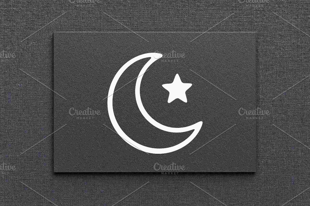 Moon Star Line Art Vector, a Decorative Illustration by Vectorium Studio (Photo 4 of 4)